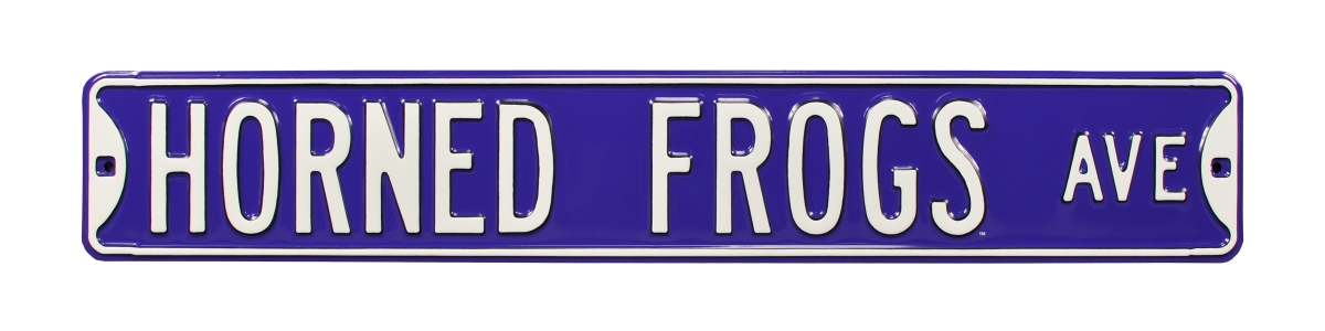 Picture of Authentic Street Signs 70392 Horned Frogs Avenue Street Sign