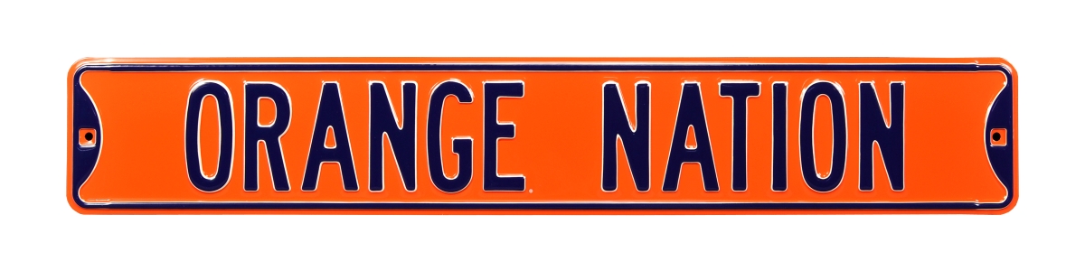 70404 Orange Nation Syracuse Street Sign