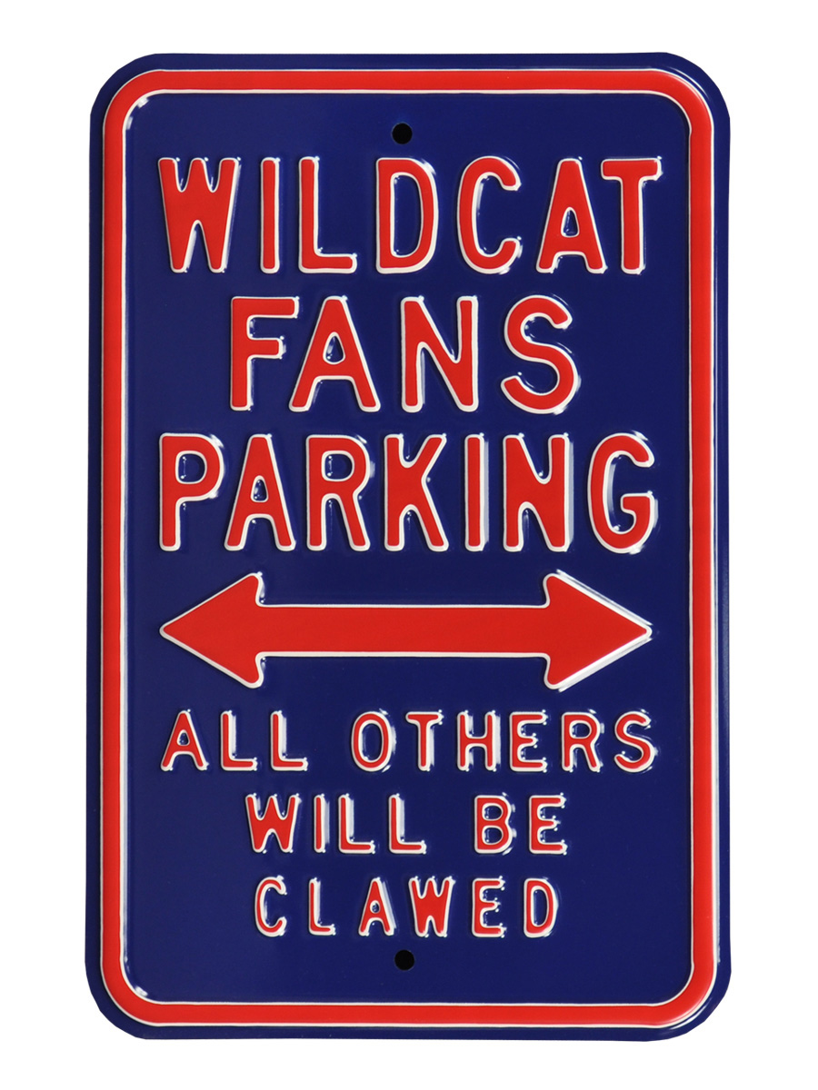 Picture of Authentic Street Signs 71001 Wildcats Clawed - Arizona Parking Sign