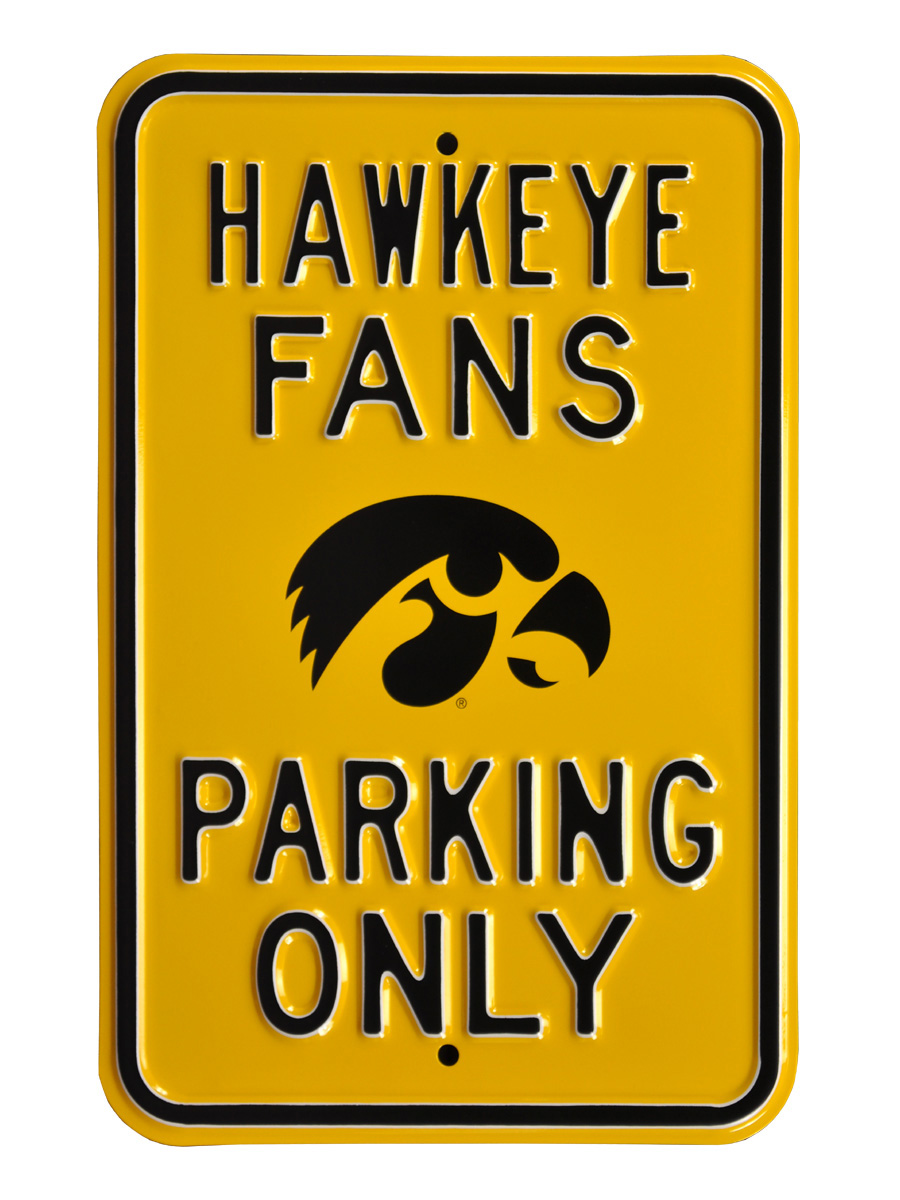 Picture of Authentic Street Signs 71010 Hawkeye & Fans & with Tigerhawk Logo