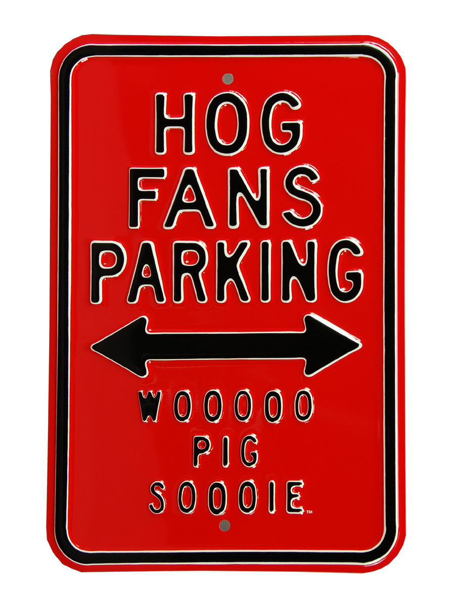 Picture of Authentic Street Signs 71021 Hog Fans Woo Pig Sooie Parking Sign