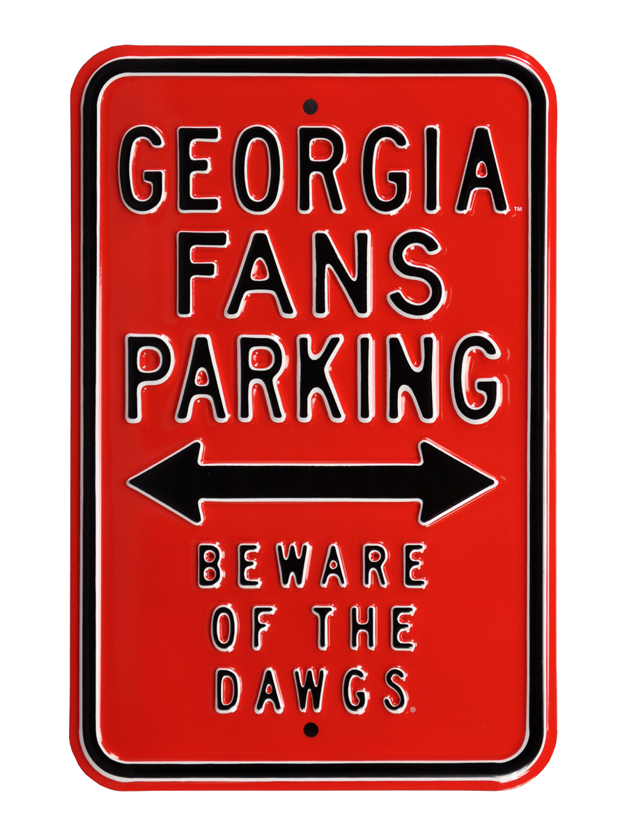 Picture of Authentic Street Signs 71025 Georgia & Beware & Dawgs Street Sign