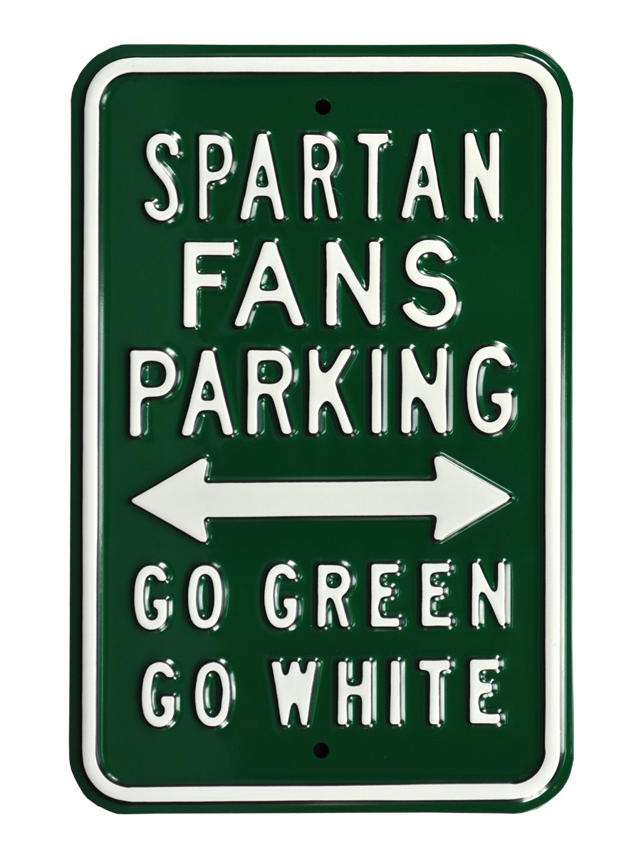 Picture of Authentic Street Signs 71042 Spartan & Go Green & Go White Street Sign
