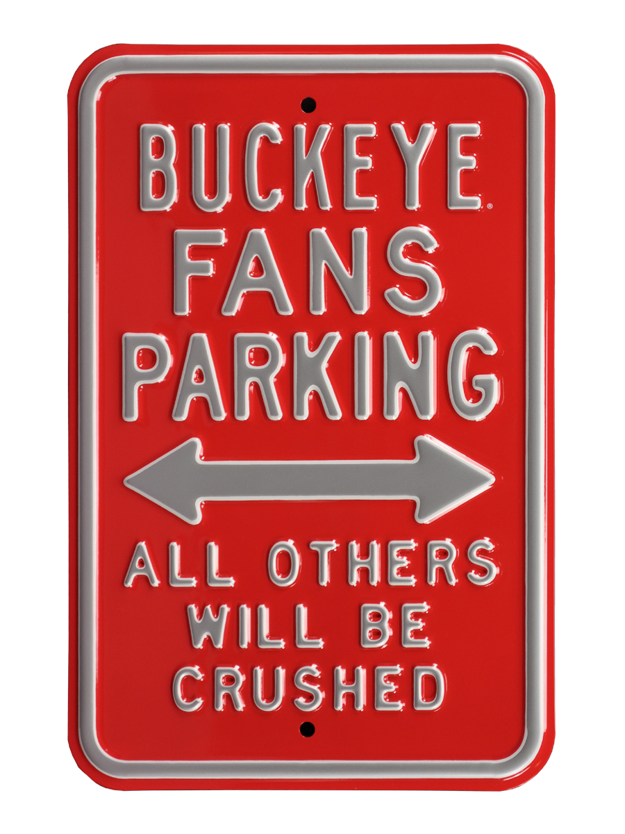 Picture of Authentic Street Signs 71056 Buckeye & Crushed Parking Sign