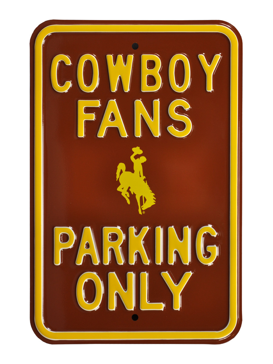 Picture of Authentic Street Signs 71057 Cowboy Fans Parking Sign - Wyoming