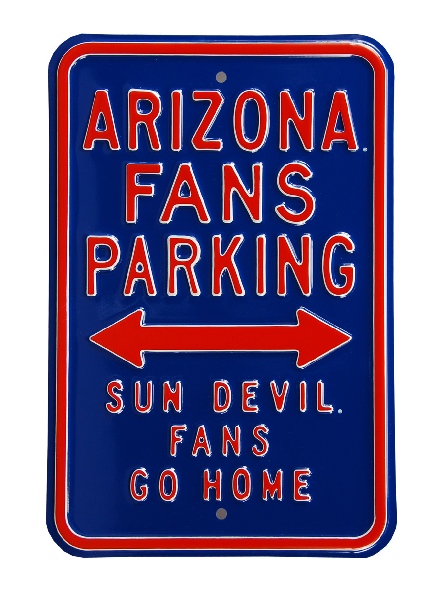 Picture of Authentic Street Signs 71066 Arizona & Sun Devils Go Home Parking Sign