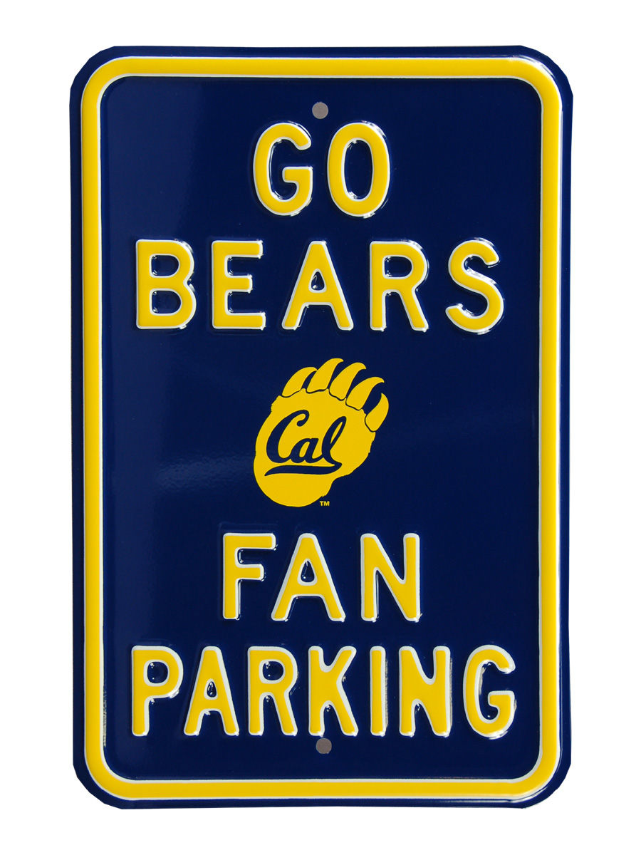 Picture of Authentic Street Signs 71069 Go Bears with Cal Logo Parking Sign