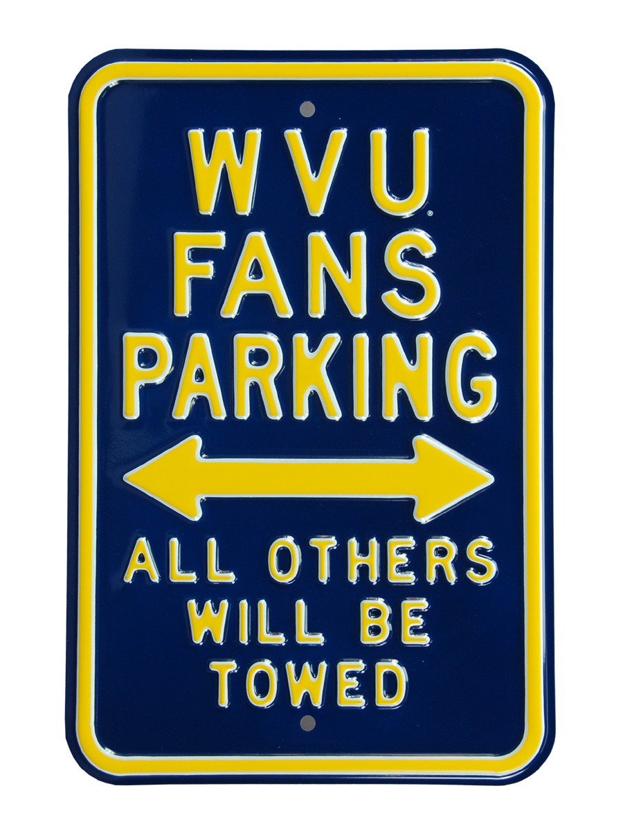 Picture of Authentic Street Signs 71071 WVU Fans All Other Towed Parking Sign
