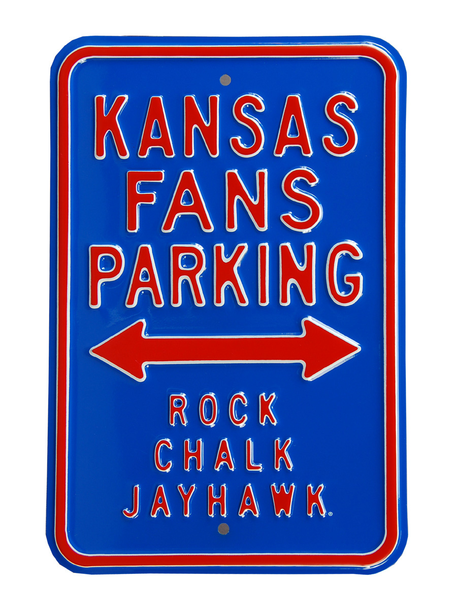 Picture of Authentic Street Signs 71083 Kansas Fans Rock Chalk Parking Sign