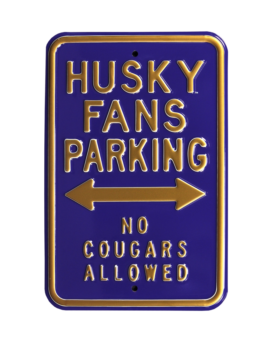 Picture of Authentic Street Signs 71089 Husky Fans No Cougars Parking Sign