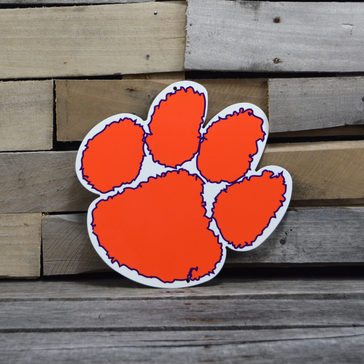 Picture of Authentic Street Signs 90007 12 in. Clemson Tigers Steel Logo