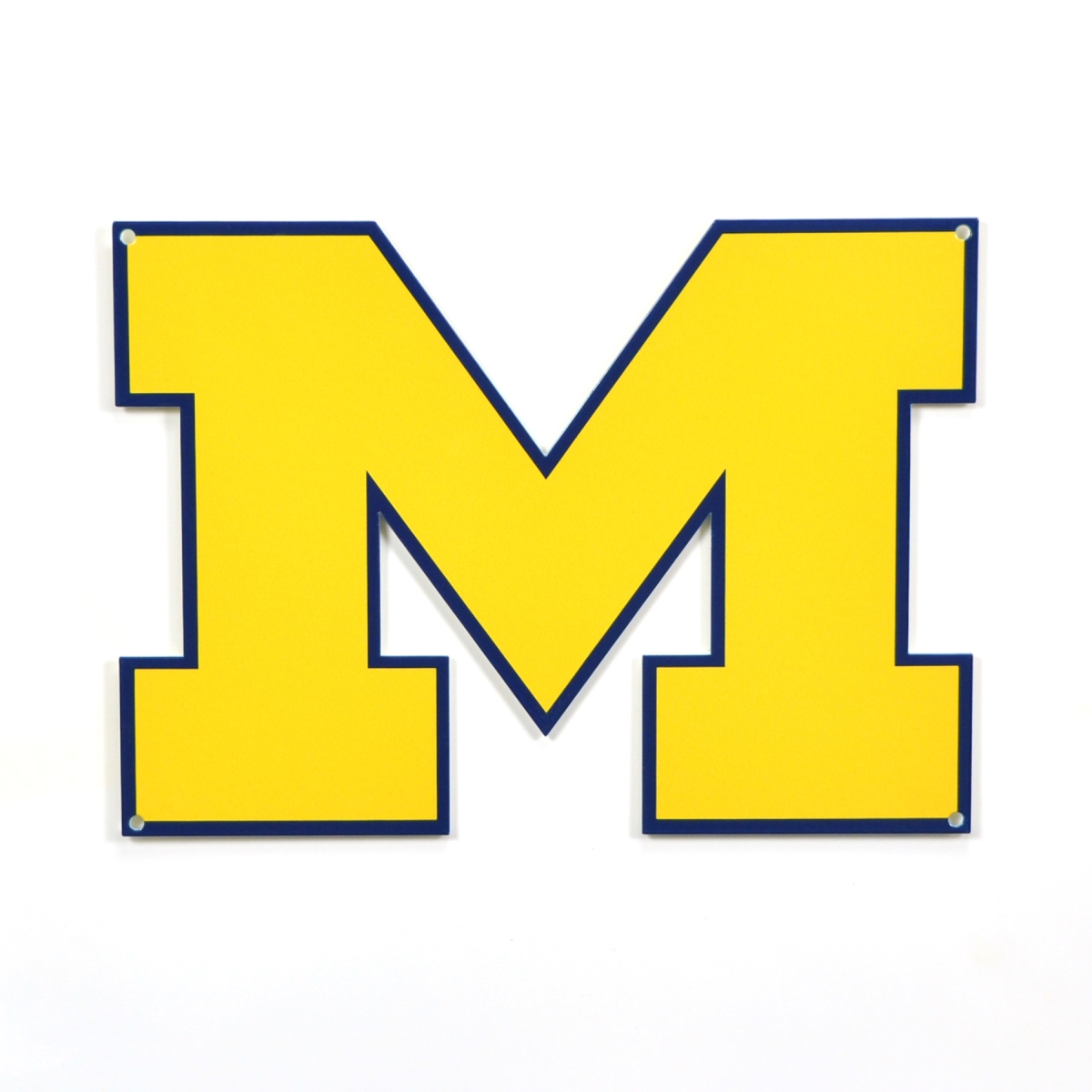 Picture of Authentic Street Signs 90032 12 in. Michigan Wolverines M Steel Logo