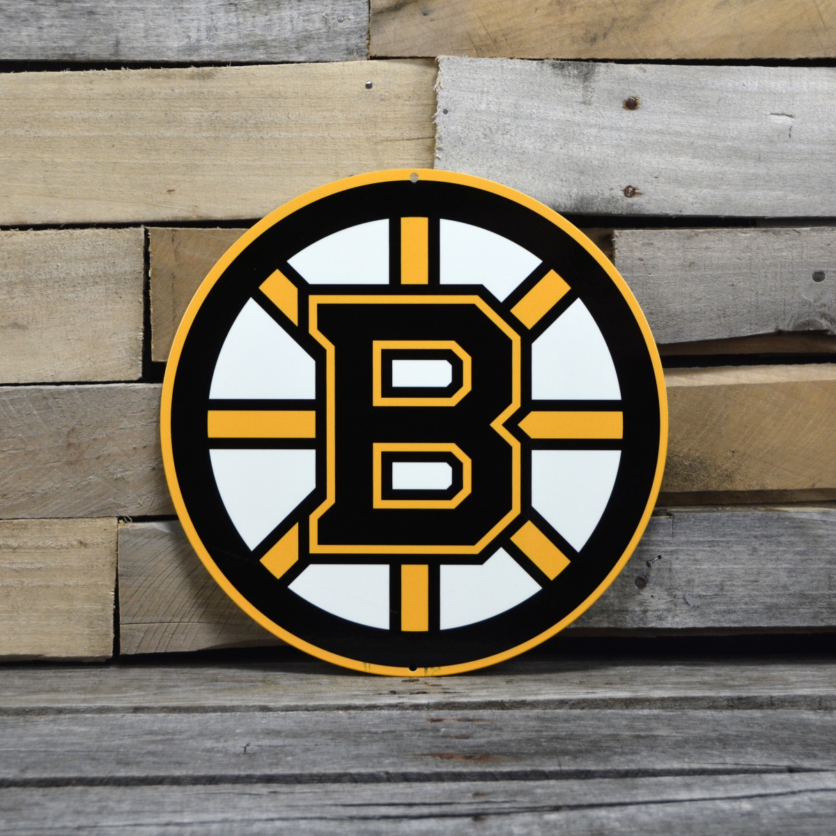 Picture of Authentic Street Signs 90201 12 in. Boston Bruins Steel Logo