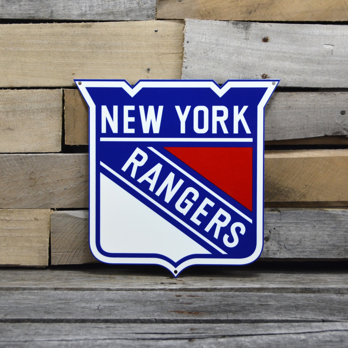 Picture of Authentic Street Signs 90218 12 in. New York Rangers Steel Logo