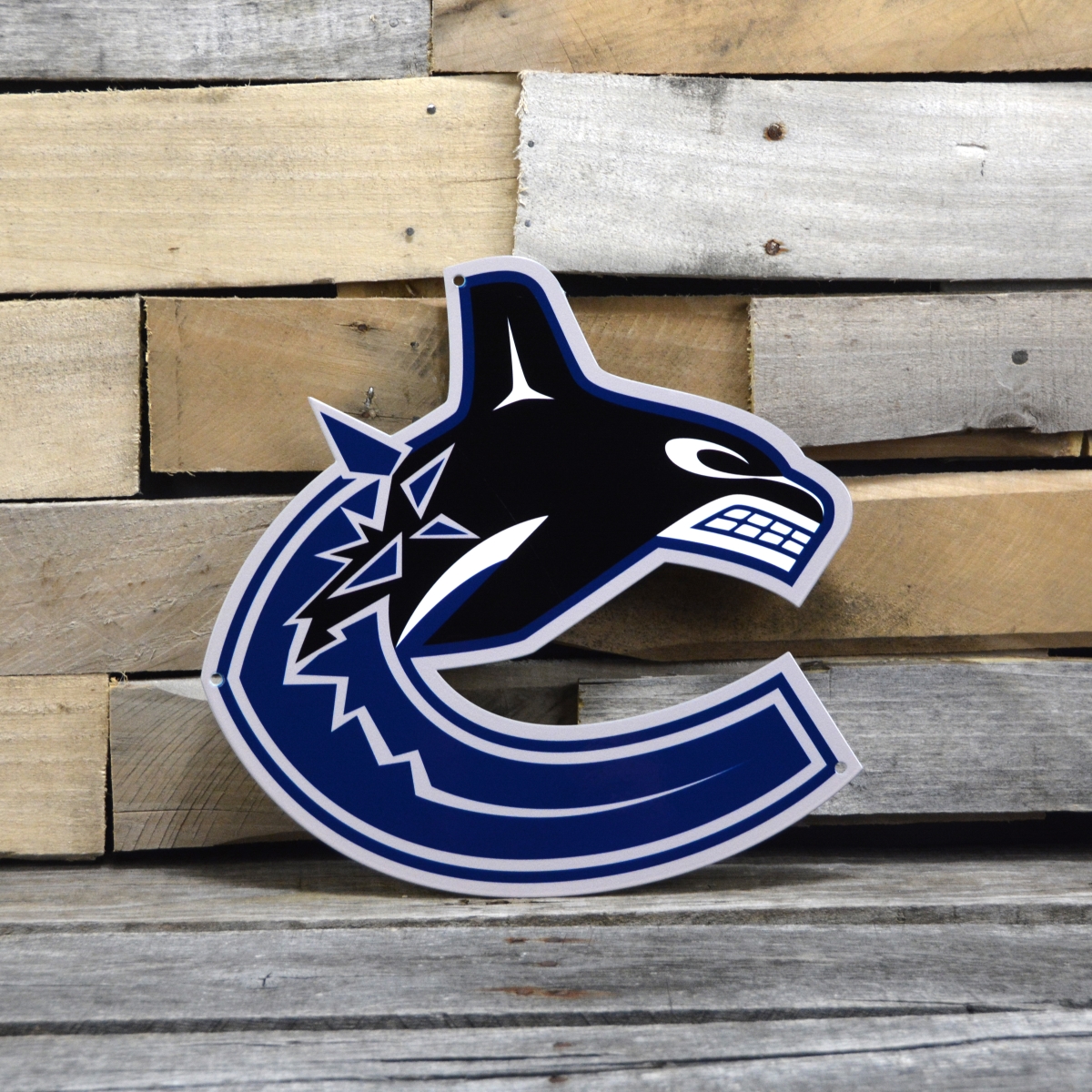 Picture of Authentic Street Signs 90227 12 in. Vancouver Canucks Steel Logo