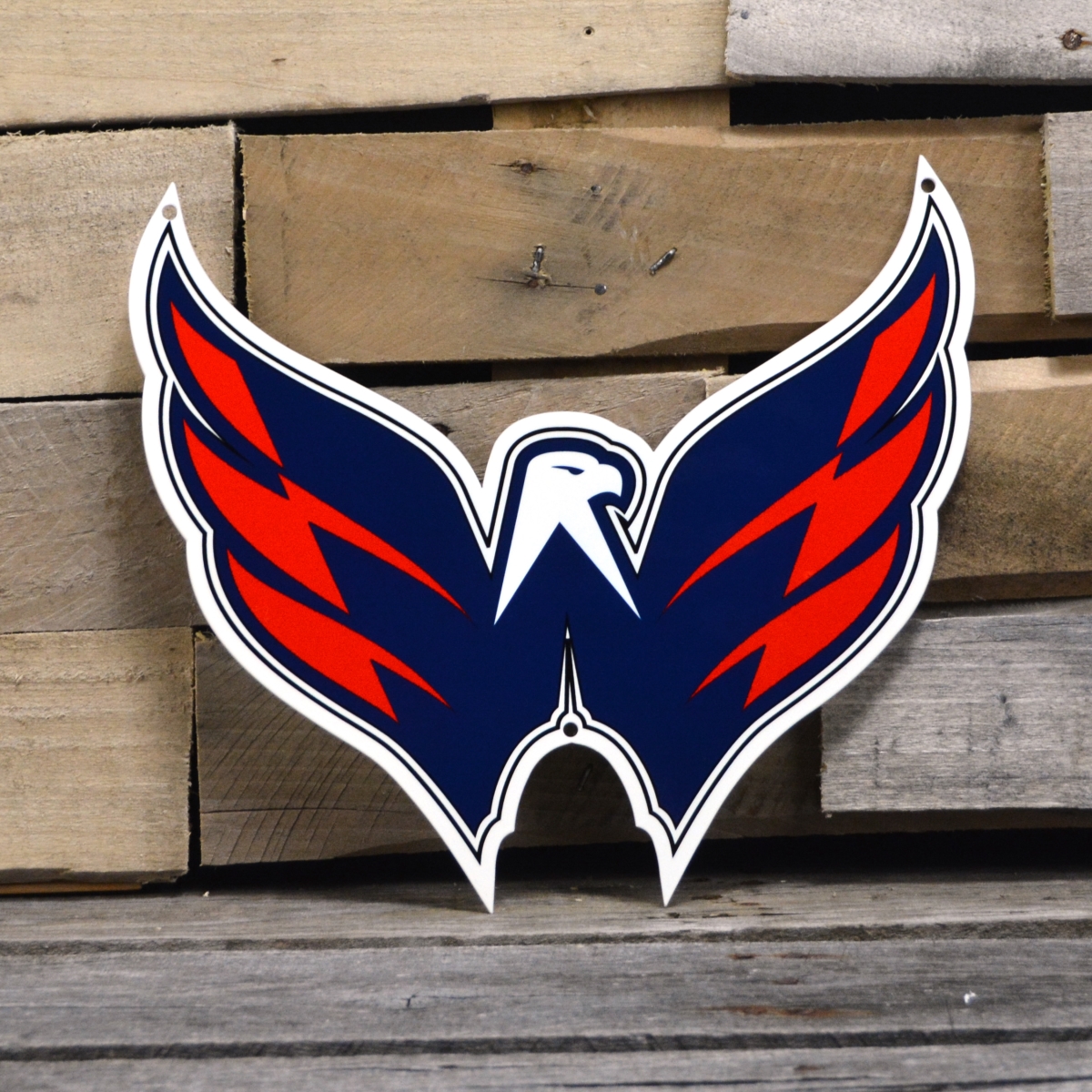 Picture of Authentic Street Signs 90232 12 in. Washington Capitals Wings Steel Logo