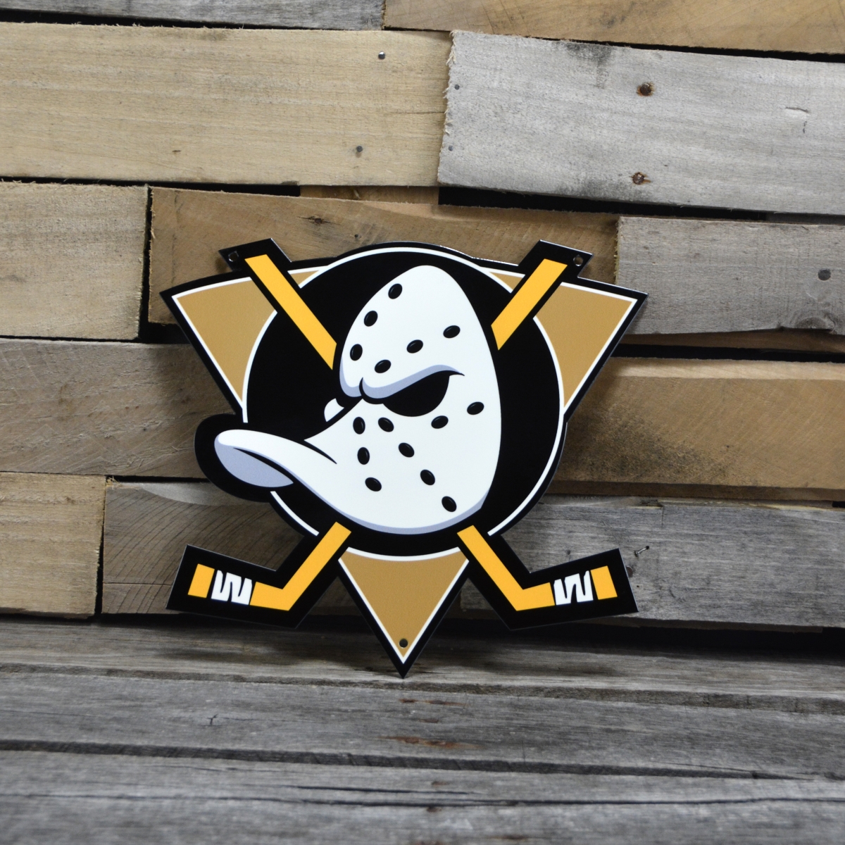 Picture of Authentic Street Signs 90234 12 in. Anaheim Ducks Mighty Duck Steel Logo