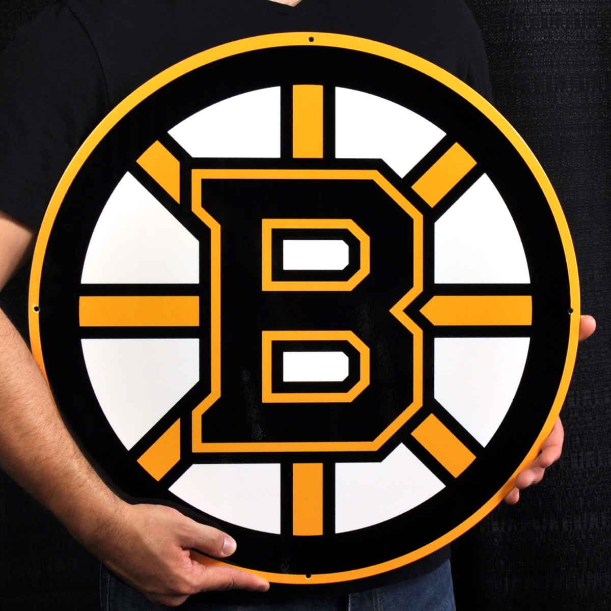 Picture of Authentic Street Signs 90251 24 in. Boston Bruins Lasercut Steel Logo