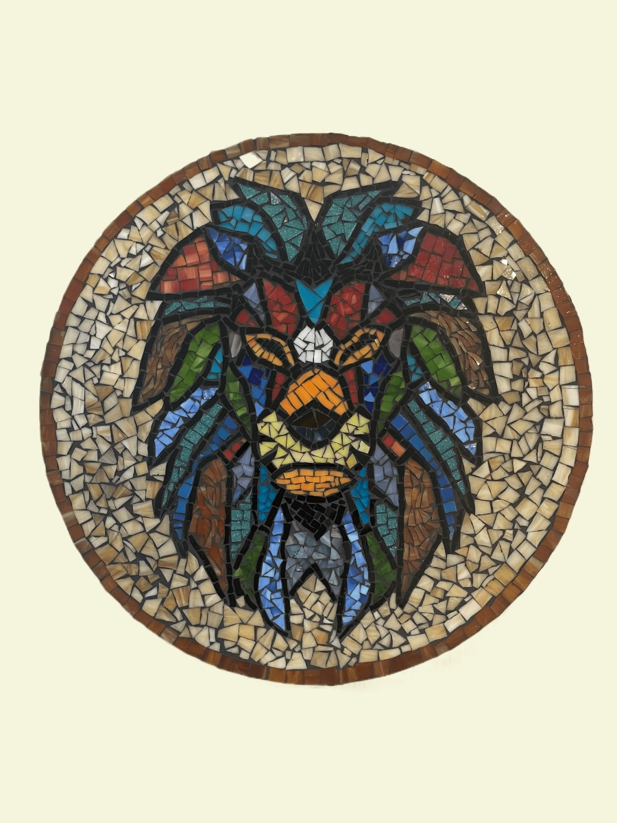 Picture of The Happy Nuggets AA1001 Lion Mosaic Art