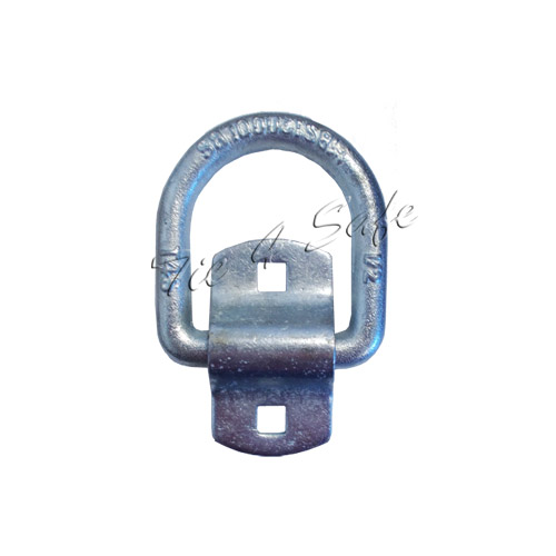 0.5 in. Bolt On Lashing D-Ring with Cap - 2 Piece