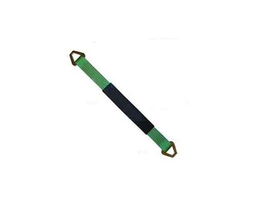 2 x 36 in. Axle Straps with Abrasive Sleeve & Delta Ring, Green - 4 Piece