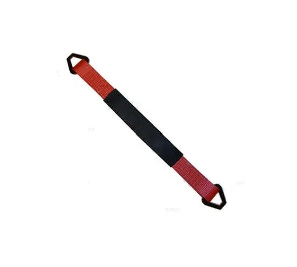 RT41A-48M18-R-C-20 2 x 48 in. Axle Straps with Abrasive Sleeve & Delta Ring, Red - 20 Piece