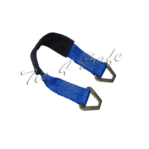 2 x 60 in. Axle Straps with Abrasive Sleeve & Delta Ring, Blue - 20 Piece