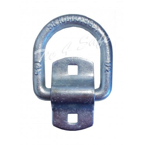 RH08-12M-10 0.5 in. Bolt-On Lashing D-Ring with Cap - 10 Piece