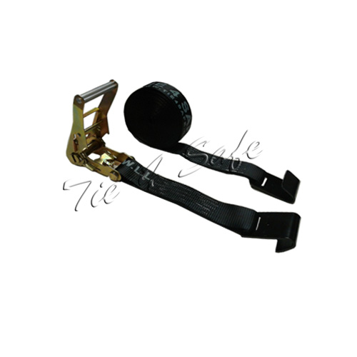 Picture of Tie 4 Safe RT04C-530-M11N-BL-4 2 in. x 30 ft. Ratchet Tie Downs with Flat Hooks - Black, 4 Piece