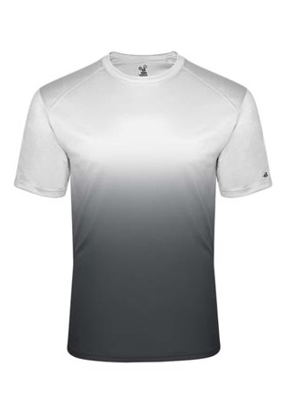 B058206842 Adult Ombre Dyed T-Shirt, Graphite - Medium