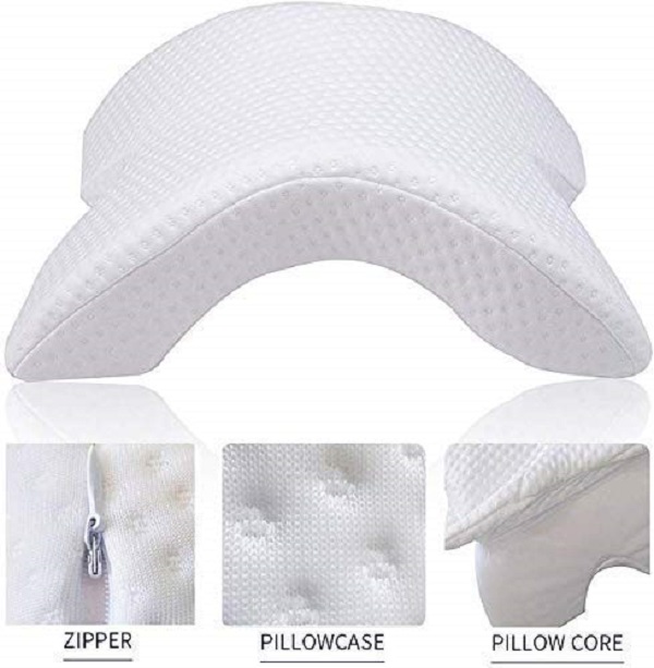 BK3505 Arch Comfort Memory Foam Pillow, White