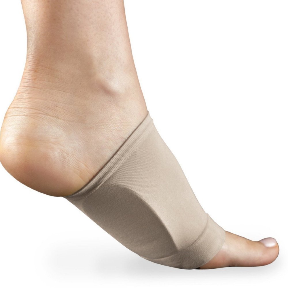 BK1165 Men & Women Arch Support Sleeve with Gel Support, Nude