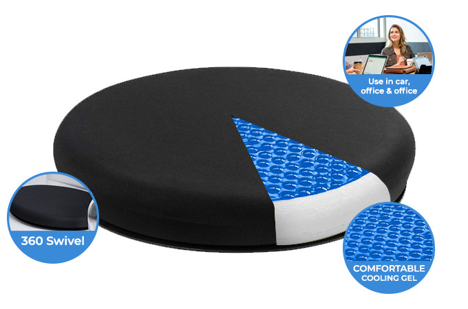 Doctor Pillow Swivel Gel Seat Cushion