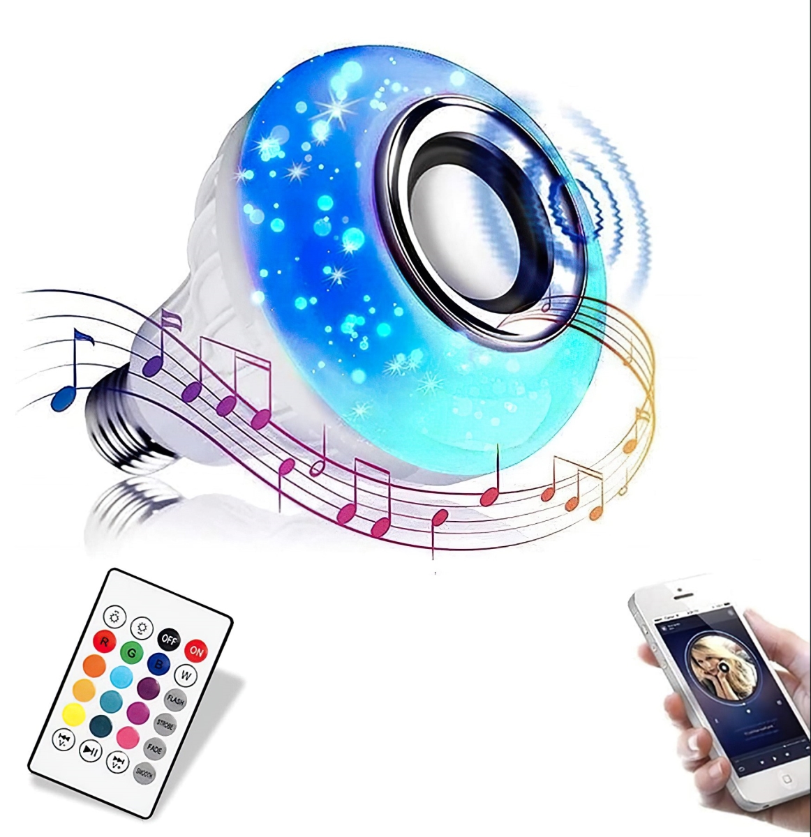 BK3815 LED Lightbulb Speaker