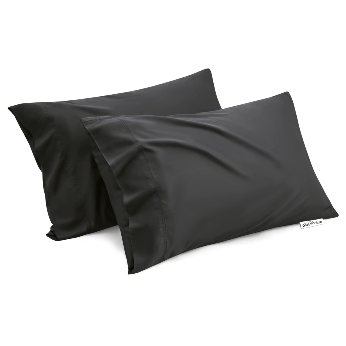 20 x 30 in. Bedsure Bamboo Cooling Queen Size Pillowcase, Black