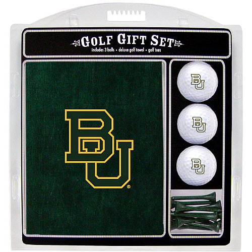 46920 NCAA Baylor Bears Embroidered Golf Towel, 3 Golf Ball - Golf Tee Set