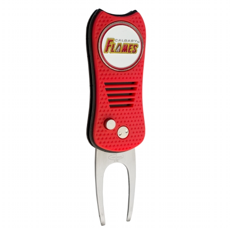 Picture of Team Golf 13348 NHL Calgary Flames Switchfix Divot Tool