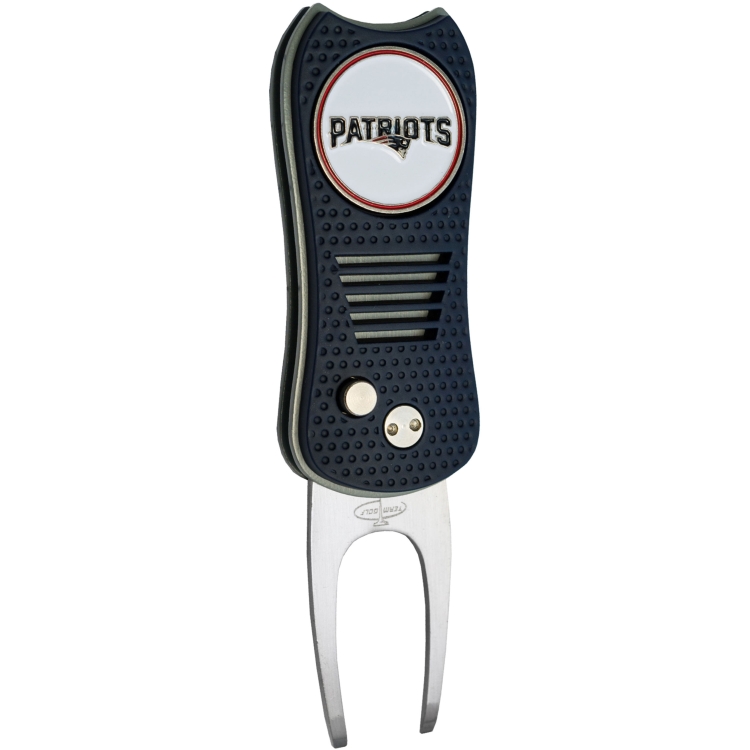 New England Patriots Switchblade Divot Tool With Magnetic Ball Marker