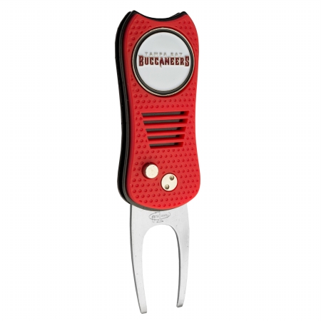 Tampa Bay Buccaneers Switchblade Divot Tool With Magnetic Ball Marker