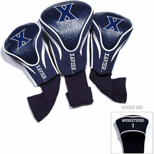 24194 NCAA Xavier Musketeers Contour Head Cover Set