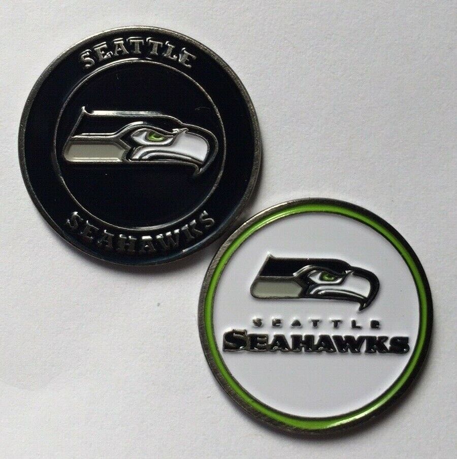 32870 Seattle Seahawks Double Sided Golf Ball Marker