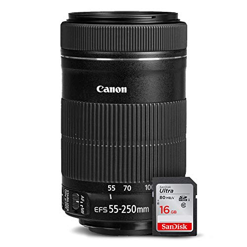 Picture of Canon CANON-LENS-55-250-KIT112-NFBA EF-S 55-250 mm f & 4-5.6 IS STM Lens Bundle