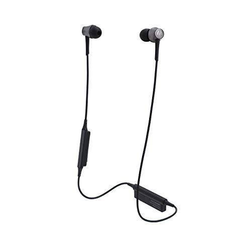 Picture of Audio-Technica AUDIO-TECHNICA-ATH-CKR55BTBK-NM Sound Reality Bluetooth Wireless In-Ear Headphone with In-Line Microphone & Control&#44; Black