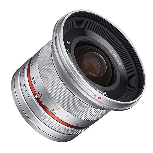 Picture of Samyang SAMYANG-SY12M-E-SIL-SONY-E-SILVER-NM 12 mm F2.0 Ultra Wide Angle Lens for Sony E Camera&#44; Silver