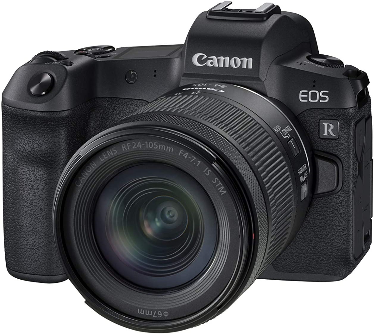 Picture of Canon 3075C032-EOS-24-105MM-BLK-NM EOS R Mirrorless Camera RF 24-105 mm F4-7.1 is STM Lens Kit&#44; Black
