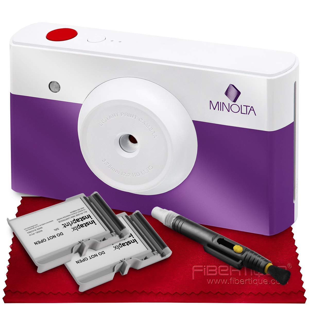 Picture of Minolta MINOLTA-MNCP10-PP-B-KIT3288-NFBA Instapix Print Digital Camera with Printer&#44; Purple