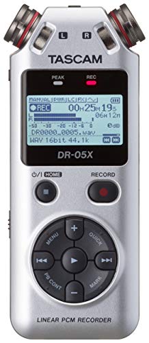 Picture of Tascam TASCAM-DR-05XS-SILVER-NM Stereo Handheld Digital Recorder & USB Audio Interface&#44; Silver