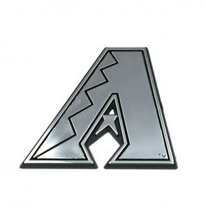 ML02-A 2.5 x 2.75 in. Arizona Diamondbacks Chrome Auto Emblem