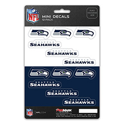 DST12NF27 5 x 7.5 in. Seattle Seahawks Mini Decal - Pack of 12