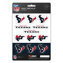 DST12NF32 5 x 7.5 in. Houston Texans Mini Decal - Pack of 12